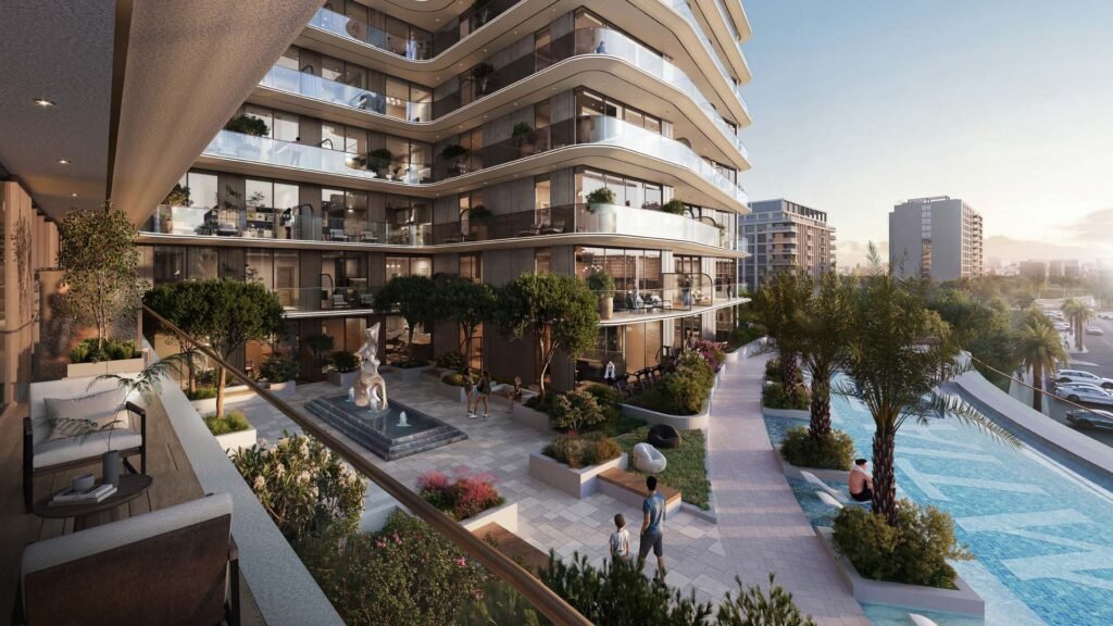 Inara Dubai South by Imtiaz entrance lobby arrival area with modern design